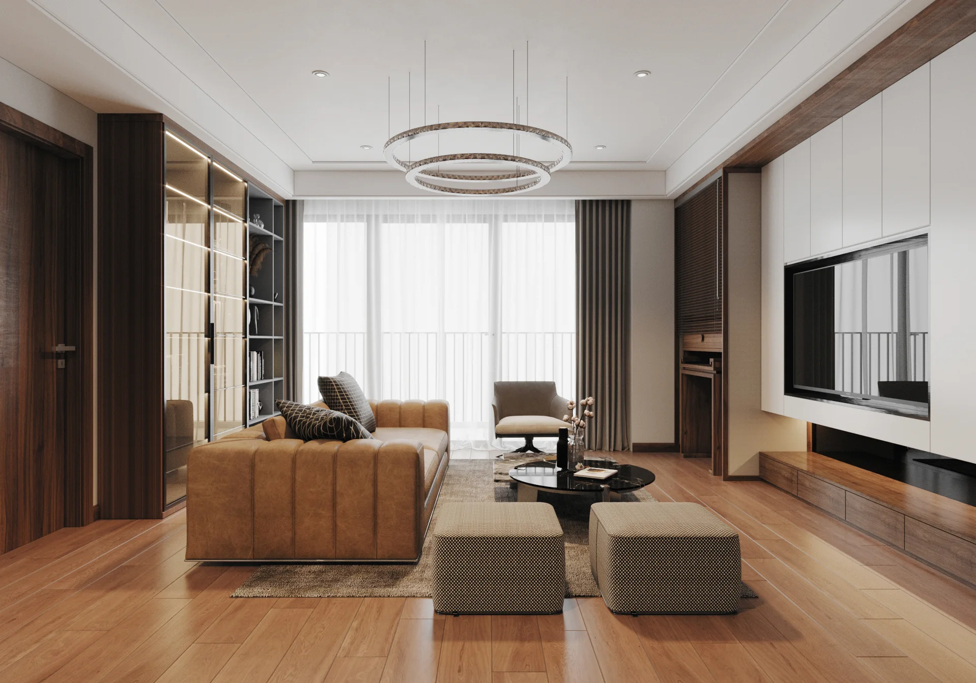 Phối sofa đẹp chuẩn kích thước phòng khách